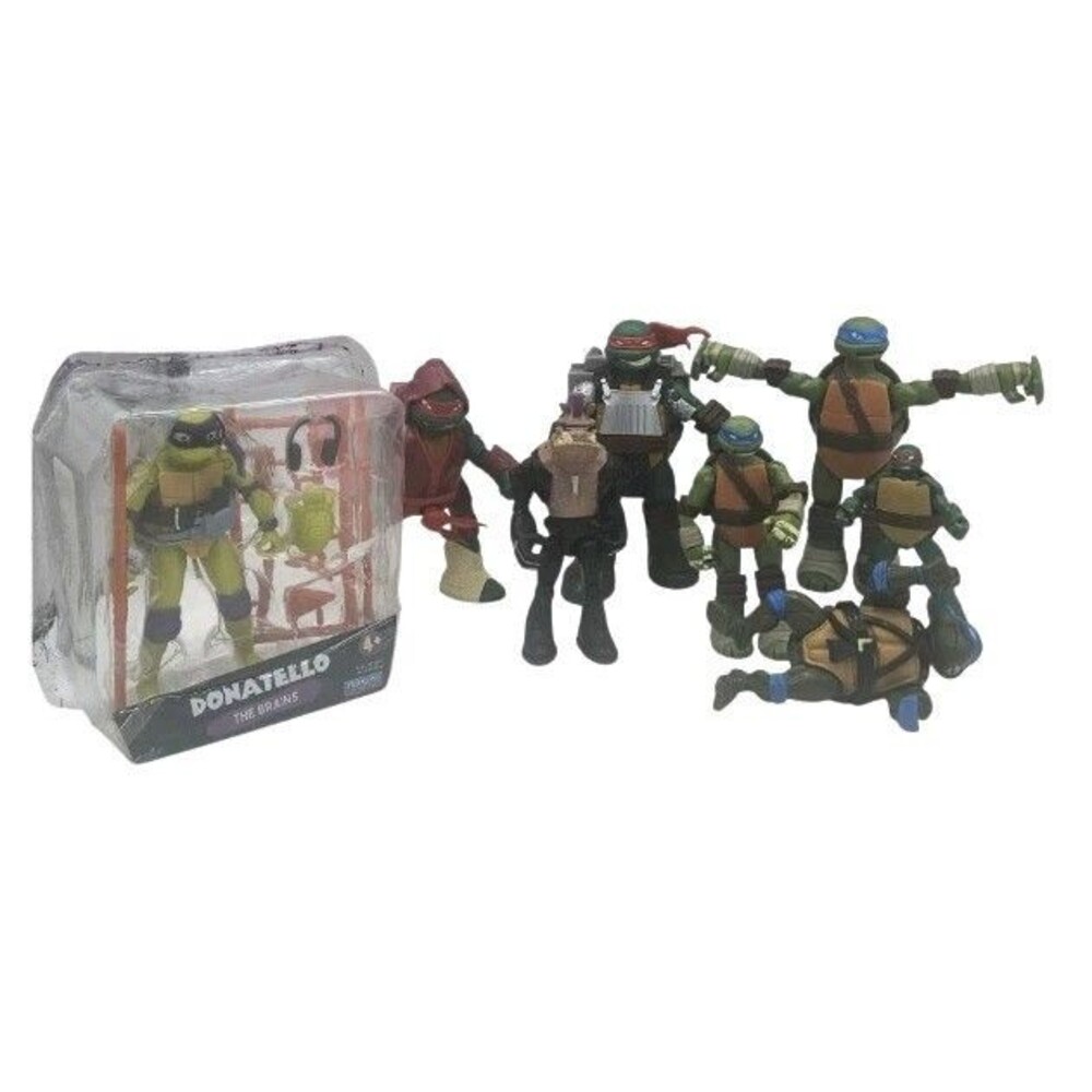 TMNT Action Figure Lot Ninja Turtles Leonardo Donatello Splinter